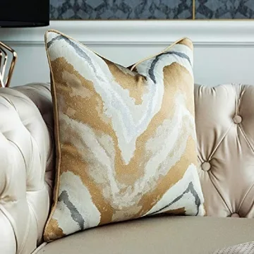 Gold Decorative Throw Pillow Covers for Stylish Home Decor