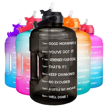QuiFit 1 Gallon Water Bottle Leak-Proof BPA-Free Sports Jug