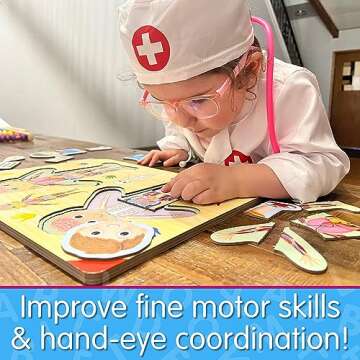 The Learning Journey: Lift & Learn Inside of Me – Human Body Layered 28 Piece Jigsaw Puzzles- Montessori School - Learning Educational Toy for Baby - Kids Ages 3 and Up Non-Toxic & BPA Free