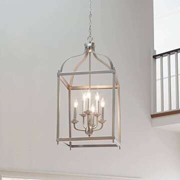 Bailey Street Home 6 Light Traditional Cage Chandelier Light, Olde Bronze