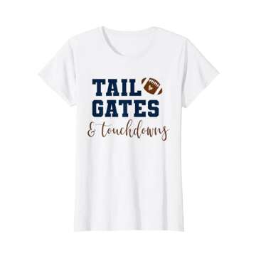 Tailgates and Touchdowns Tshirt Football Shirt Women Moms T-Shirt
