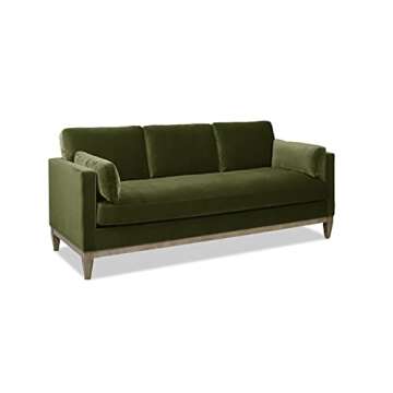 Modern Farmhouse Sofa - Abigail 84" Olive Green Velvet