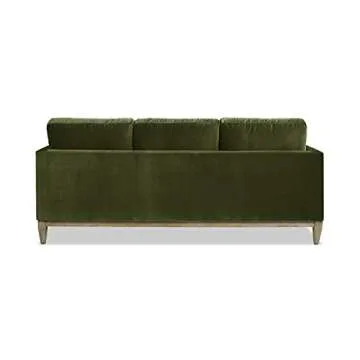 Modern Farmhouse Sofa - Abigail 84" Olive Green Velvet