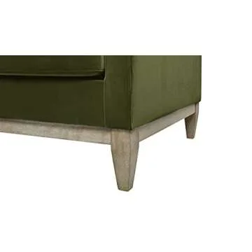 Modern Farmhouse Sofa - Abigail 84" Olive Green Velvet