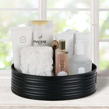 Autumn Alley Rustic Farmhouse Bath Caddy for Shower – Toiletries Countertop Organizer for Bathroom...