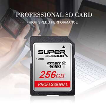 256GB SD Card Class 10 Memory Card High Speed TF Card for Cameras and Others Compatible Devices (256GB)
