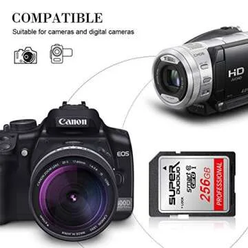 256GB SD Card Class 10 Memory Card High Speed TF Card for Cameras and Others Compatible Devices (256GB)