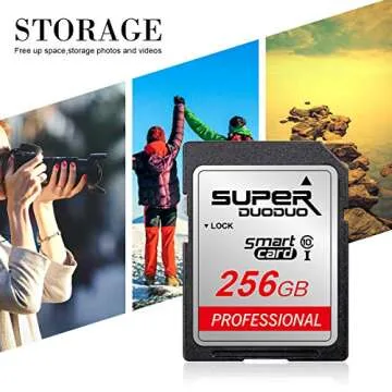 256GB SD Card Class 10 Memory Card High Speed TF Card for Cameras and Others Compatible Devices (256GB)