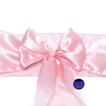 Elegant MDS Satin Chair Sashes - Perfect for Events
