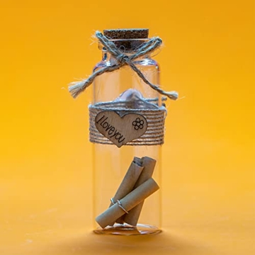 50 Mini Glass Bottles with Cork Stoppers for Crafts