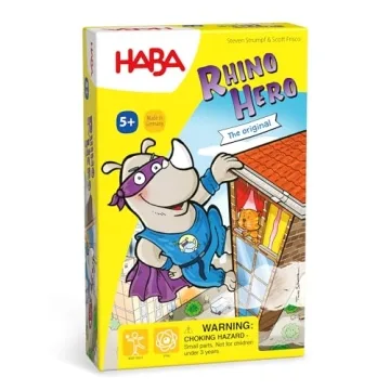 HABA Rhino Hero Card Game - Fun for All Ages 5 & Up