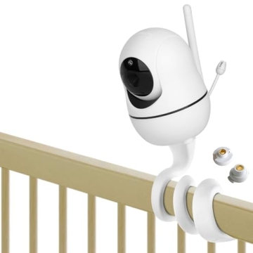 iTODOS Flexible Baby Monitor Mount - No Tools, No Damage - Compatible with HelloBaby and ANMEATE