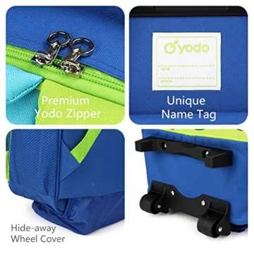 Yodo Zoo 3-Way Toddler Rolling Backpack Luggage