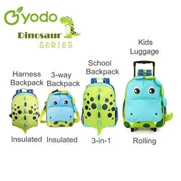 Yodo Zoo 3-Way Toddler Rolling Backpack Luggage