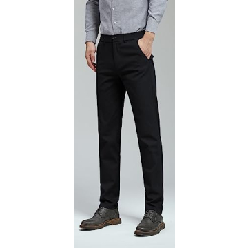Plaid&Plain Men's Skinny Stretch Khaki Pants for Modern Men