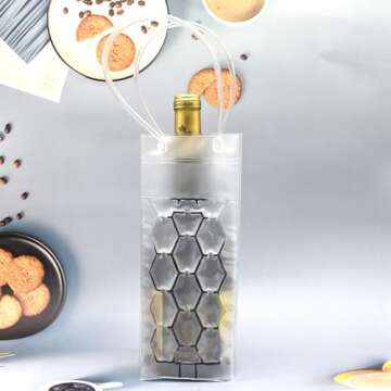 Wine Cooler Bag, Ice Bag for Wine Beer Bottle (2 Pack) Instant Cooling and Keeps Your Drink Cold Keep Cool and Chill Champagne Wine