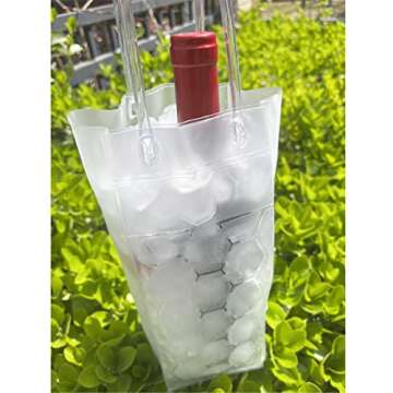 Wine Cooler Bag, Ice Bag for Wine Beer Bottle (2 Pack) Instant Cooling and Keeps Your Drink Cold Keep Cool and Chill Champagne Wine