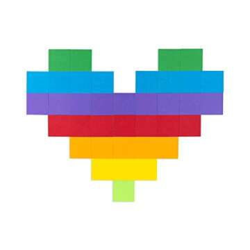 Hygloss Mosaic Squares - Bright 1" Cardstock for Crafting