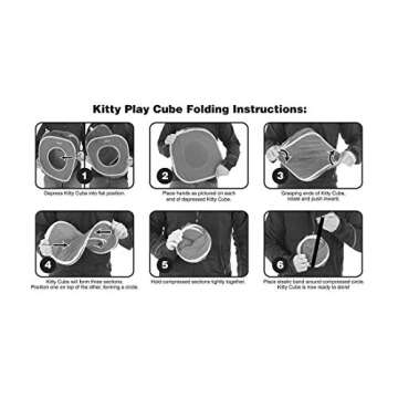 Kitty City Safari Jungle Collapsible Cat Toy Collection, Cube