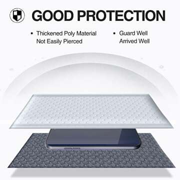 UCGOU Bubble Mailers 7.25x12 Inch White 25 Pack Usable Size 7.25x11 Padded Envelopes Small Business Opaque Packaging Self Seal Waterproof Boutique Bulk Shipping Bags for Jewelry Makeup Supplies #1