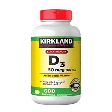 Kirkland Signature D3 Extra Strength Softgels 50 mcg