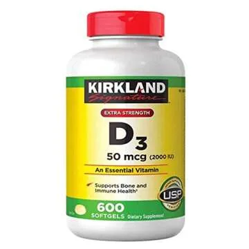 Kirkland Signature D3 Extra Strength Softgels 50 mcg