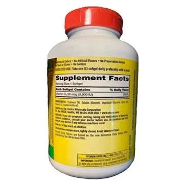 Kirkland Signature D3 Extra Strength Softgels 50 mcg