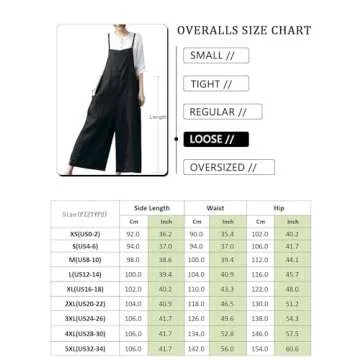 YESNO Women Casual Loose Boyfriend Bib Pants Summer Wide Leg Cotton Jumpsuits Rompers with Pockets XS-5X (M PZZTYP2 Ginger)