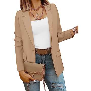 CRAZY GRID Women Casual Business Blazer - Plus Size, Elegant Fit