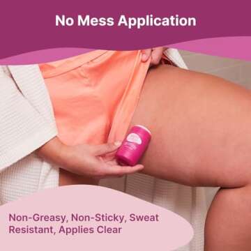 HAPPY CURVES Anti-Chafe Stick - Chafing and Friction Defense for Women, Ideal for Thighs, Underarms ...