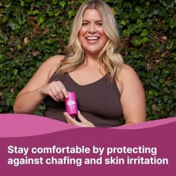 HAPPY CURVES Anti-Chafe Stick - Chafing and Friction Defense for Women, Ideal for Thighs, Underarms and More - Thigh Rub Protector and Chafing Balm, Perfect for Active, Non-Active Women (2 Pack)