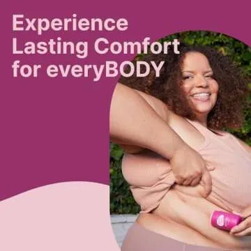 HAPPY CURVES Anti-Chafe Stick - Chafing and Friction Defense for Women, Ideal for Thighs, Underarms and More - Thigh Rub Protector and Chafing Balm, Perfect for Active, Non-Active Women (2 Pack)