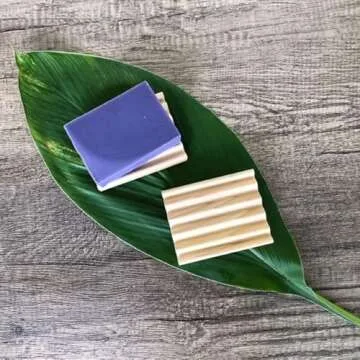 2 Pack Soap Dish, Draining Dish for Our Shampoo Bars & Conditioner Bars, 100% Natural Poplar Wood, No Chemical Varnish, Lacquer or Stain is Used, Handmade in The USA (Regular)