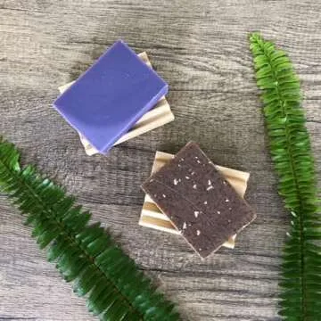 2 Pack Soap Dish, Draining Dish for Our Shampoo Bars & Conditioner Bars, 100% Natural Poplar Wood, No Chemical Varnish, Lacquer or Stain is Used, Handmade in The USA (Regular)