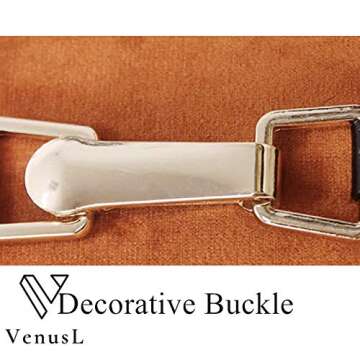 Soft Dutch Velvet Throw Pillow Covers,Classical Orange Knight Saddle Carriage,Letter H Style Decorative Buckle,Elegant & Noble,One-Side Printed,18x18Inch(45x45cm)