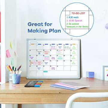 maxtek Dry Erase Markers Ultra Fine Tip, 0.7mm, Low Odor, Extra Fine Point Dry Erase Markers for Planning Whiteboard, Calendar Boards, 12 Count Assorted Colors Whiteboard Markers for Kids