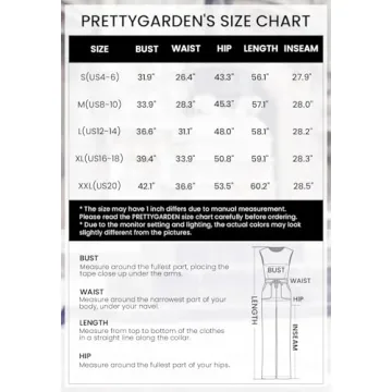 PRETTYGARDEN Women's Casual Summer Jumpsuits - Elegant Design