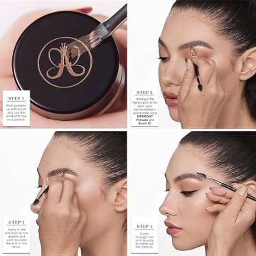 ABH DIPBROW Pomade Dark Brown - Waterproof Eyebrow Pomade for All-Day Brow Perfection