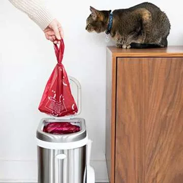 Ubbi Pet Waste Sacks, Lavender Scented Cat Litter Disposal Bags, Leak Proof and Easy Tie, 200 Count (Pack of 1)