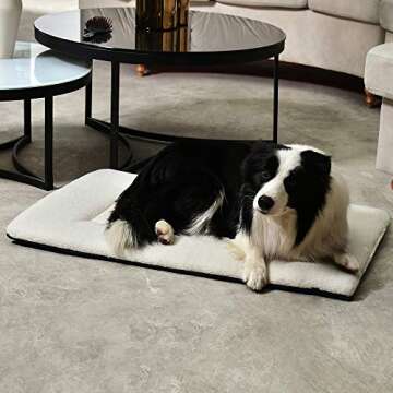 DERICOR Pet Bed Crate Pad 30" Plush