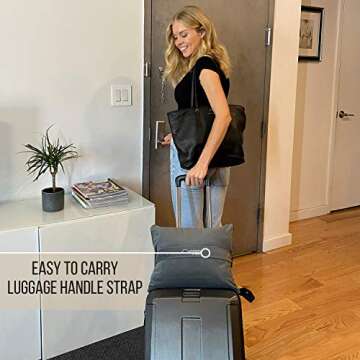 KULULU Travel Blanket and Pillow Set for Cozy Journeys