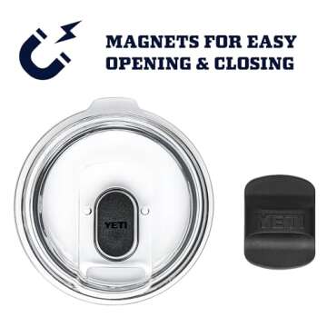 YETI Rambler 24 oz Mug, Vacuum Insulated, Stainless Steel with MagSlider Lid, Navy