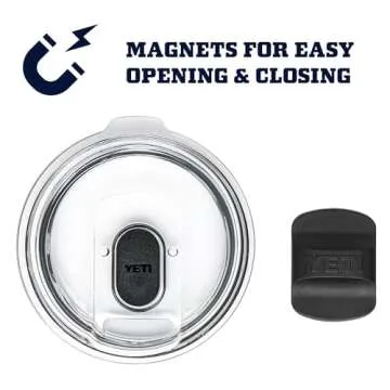 YETI Rambler 24 oz Mug, Vacuum Insulated, Stainless Steel with MagSlider Lid, Navy