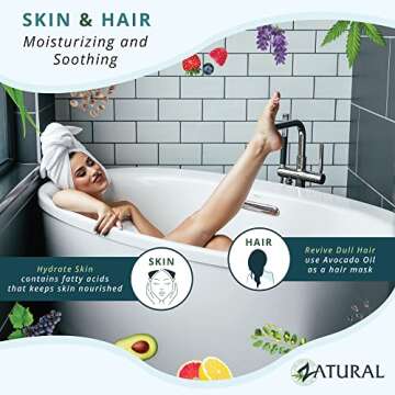 Zatural 100% Avocado Oil Pure Natural without Additives, Clean, Cold Pressed, Non-GMO, Vegan: For Cooking, Frying, Baking and for Sauces, Dressings, Marinades, Salads (32 Ounce)