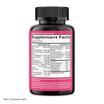 Hyland's Total Loving Care Multivitamin for Women and PMS Rescue, 60 Vegan Capsules with L-Theanine ...