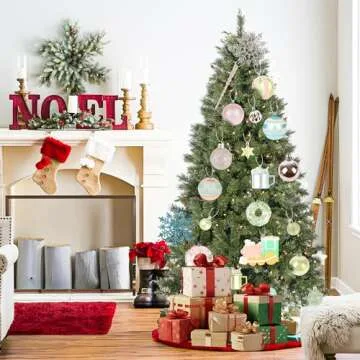 Fruasio 70PCS Colorful Candy Ornament Set for Christmas Tree, Shiny Brite Pastel Decorations Including Donuts, Candy, Mugs, and More for Candyland, Party, Christmas, Weddings, and Home Décor