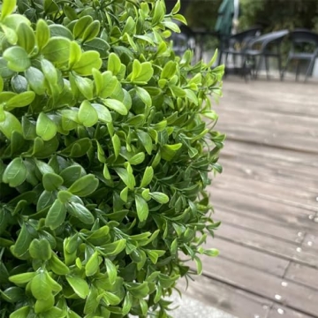 UNADRA Faux Boxwood Topiary Set for Indoor Outdoor Decor