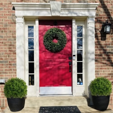 UNADRA Faux Boxwood Topiary Set for Indoor Outdoor Decor