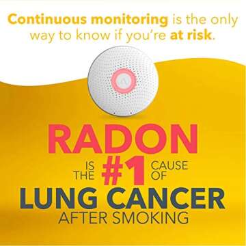 Smart Airthings Wave 2950 Radon Detector - Easy Use