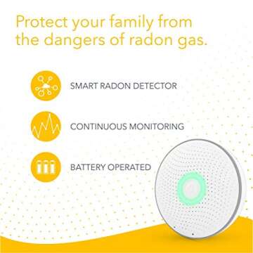 Smart Airthings Wave 2950 Radon Detector - Easy Use